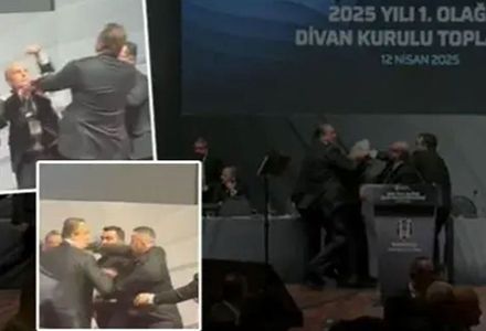 کتک‌کاری در مجمع باشگاه فوتبال بشیکتاش ترکیه